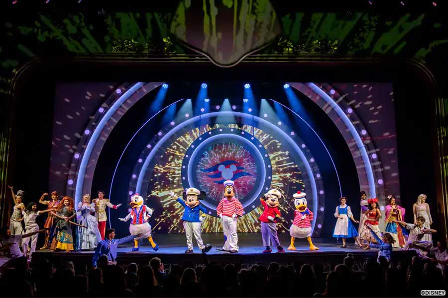 Disney Seas the Adventure live show onboard Disney Wish | Image © Disney