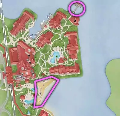 Map of Grand Floridian