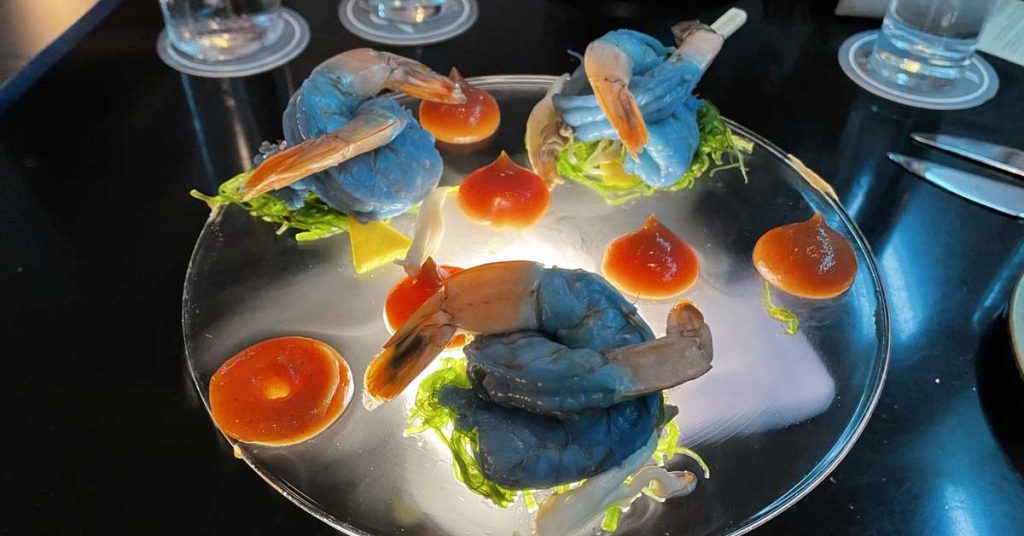 Starcruiser - Food - Iced Blue Felucian Shrimp Cocktail