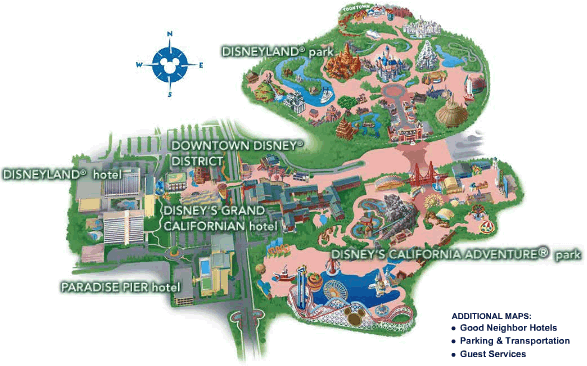 Disneyland / California Adventure Map