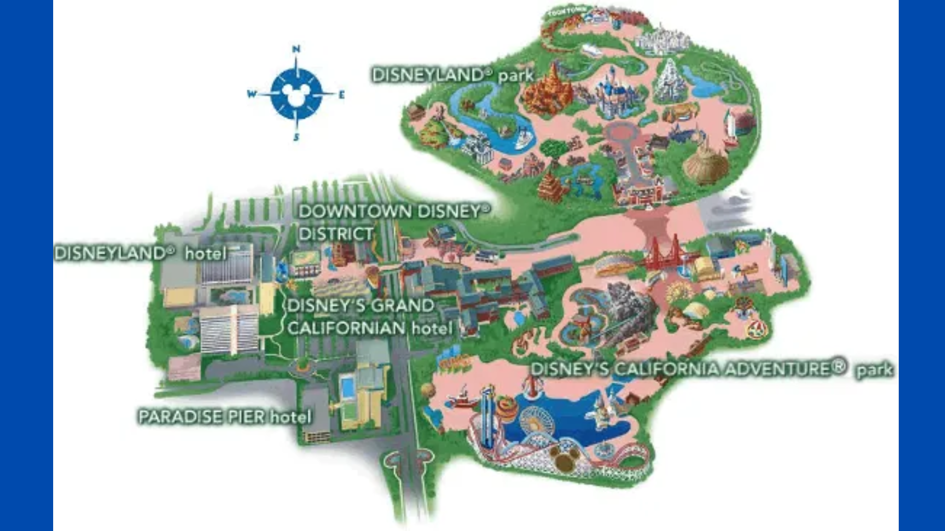 How Far Apart are Disneyland and California Adventure?