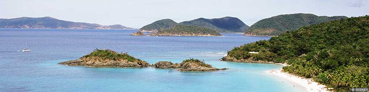 Aerial view of St. Thomas and St. John, U.S. Virgin Islands Image © Disney