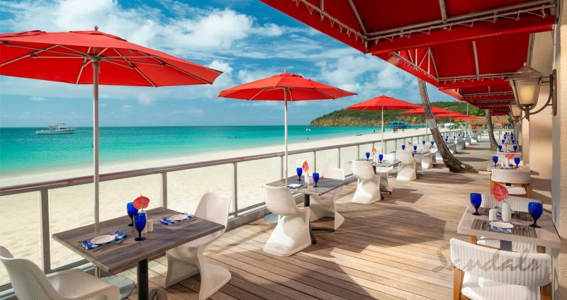 beachfront at Sandals Grande Antigua