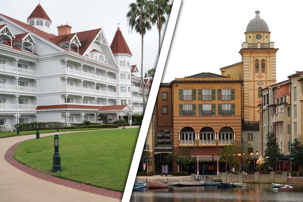 Are Universal Hotels Cheaper Than Disney? Images of Disney's Grand Floridian and Loews Portofino Bay