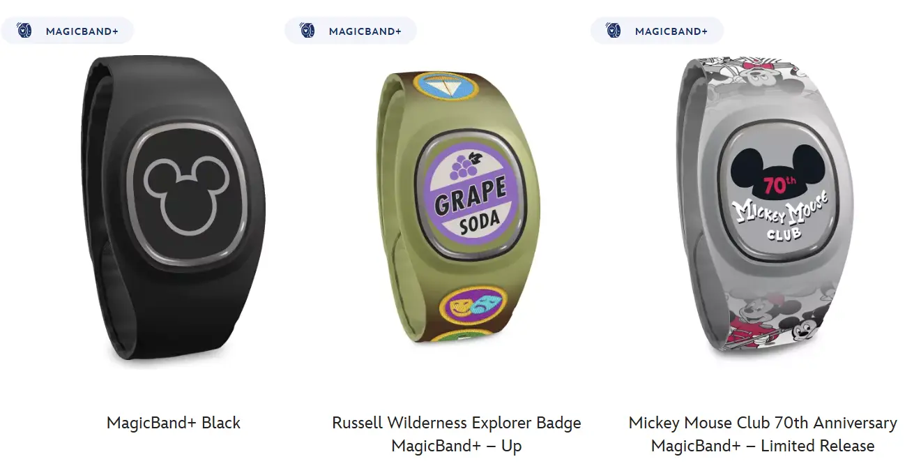 Several Magic Bands with different designs