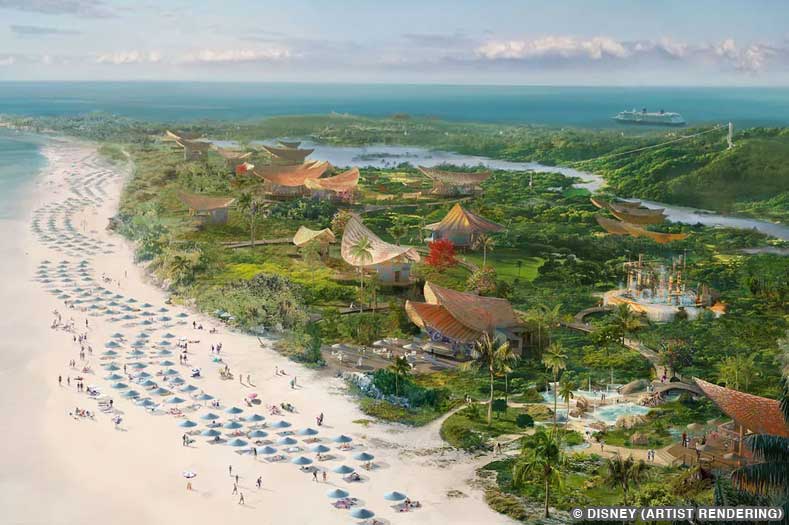 Artist rendering showing the amenities at Disney's Lighthouse Point | Image © Disney