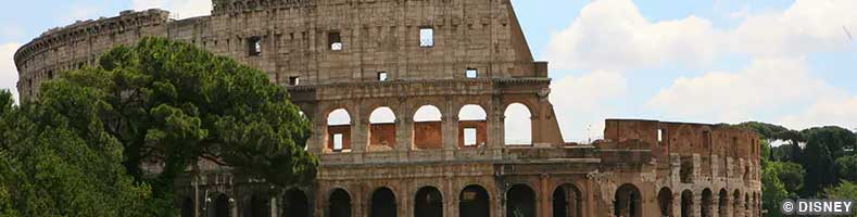 The Colosseum in Rome, accessible from Civitavecchia
