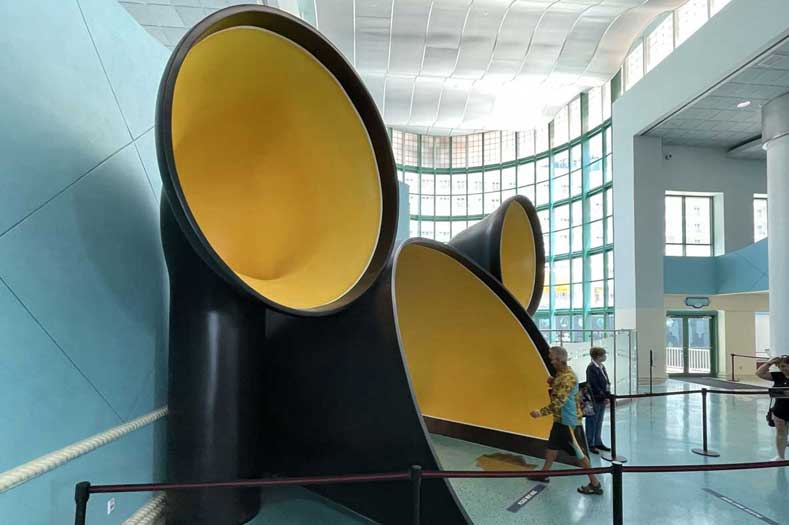 Florida Resident Discounts for Disney Cruises: Guests enter a giant Mickey-shaped portal to a Disney Cruise Ship at Port Canaveral, Florida