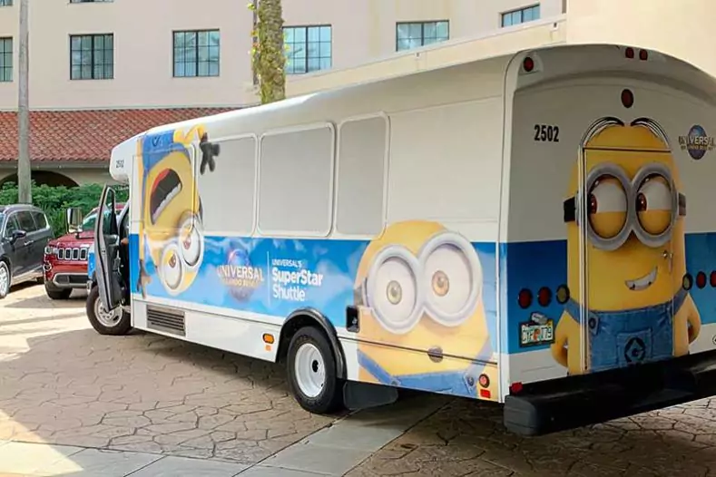 Wyndham Disney Shuttle Bus for Disney Springs Resort Area Hotels