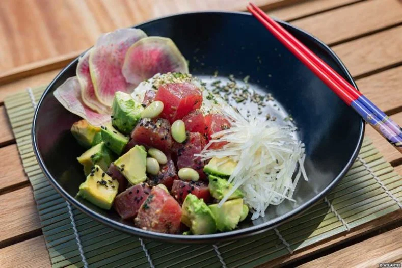 Atlantis Dining - Frezca - Poke Bowl with Chopsticks