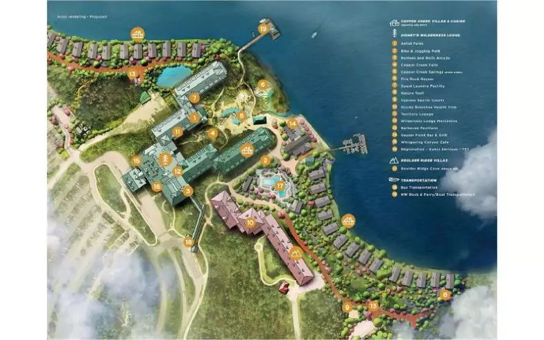 Disney's Copper Creek Resort Map