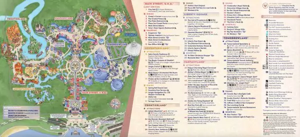 Magic Kingdom Map 2022