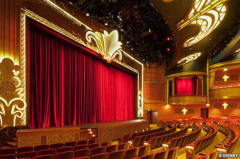 Stage and seating of the Walt Disney Theatre