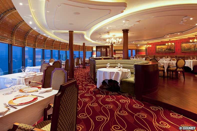 Tables in front of floor-to-ceiling windows at Palo restaurant