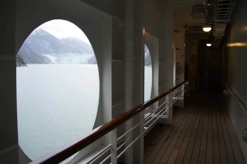 Open-air portholes on the Disney Wonder and Magic cruise ships