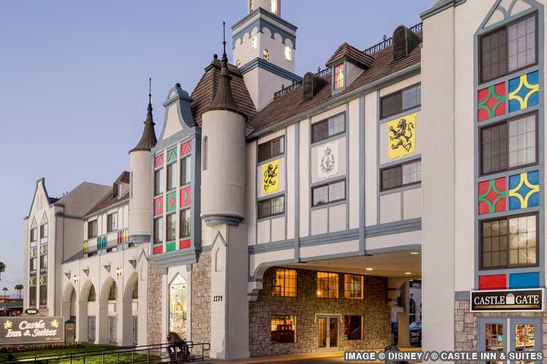 Disneyland Good Neighbor Hotels: Castle Inn and Suites, which is designed like a medieval castle