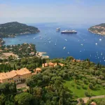 Disney Cruises in Europe Aerial view of a Disney Cruise Ship at Villefranche | Image © Disney