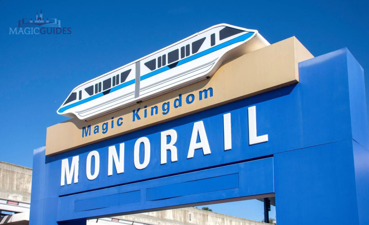 Disney Monorail entrance banner