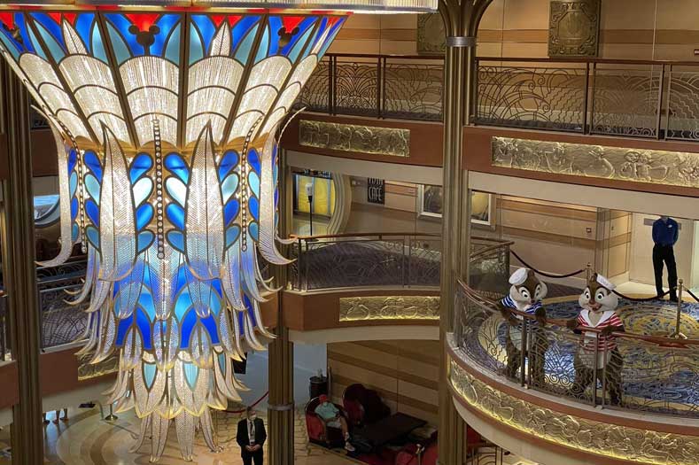 A large crystal covered light fixture