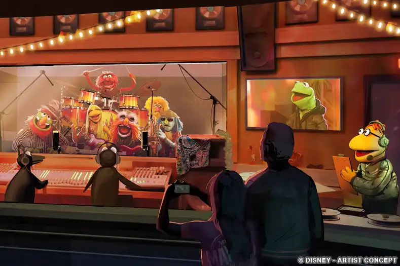 The Electric Mayhem perform in the studio