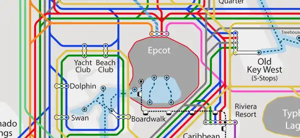 Disney Transportation Map