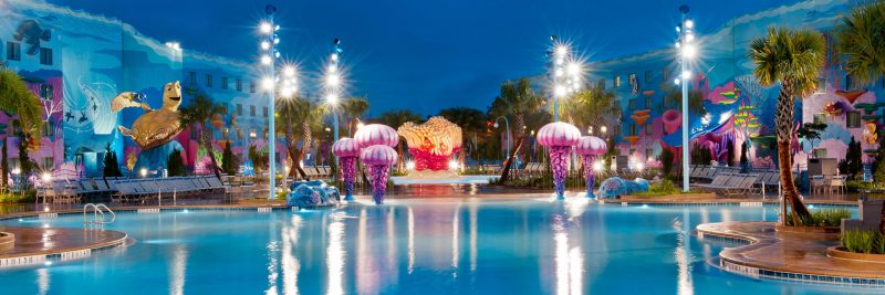 Big Blue Pool at Disney's Art of Animation