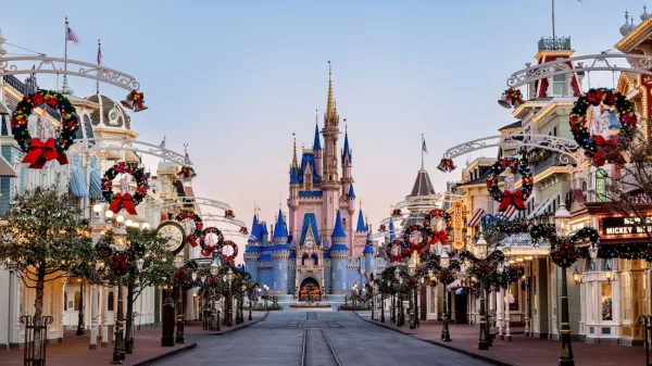 Magic Kingdom during Christmas