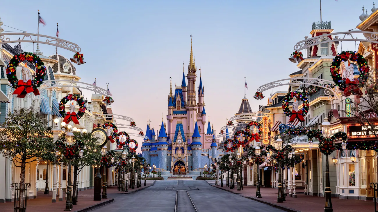 Magic Kingdom during Christmas Magic Kingdom during Christmas