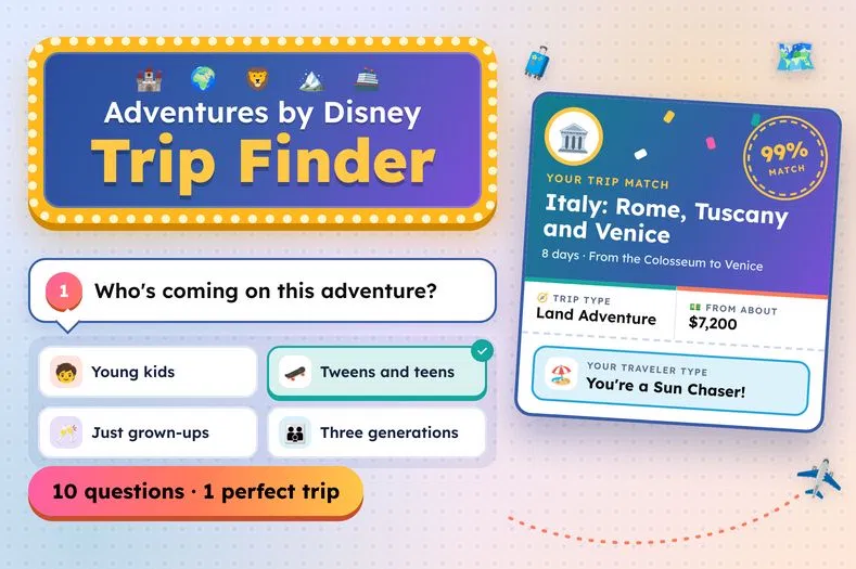 Adventures by Disney Trip Finder