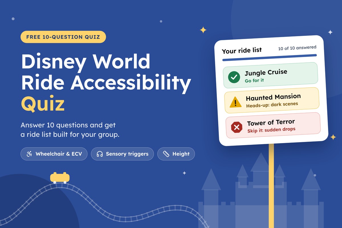 Disney World Ride Accessibility Quiz
